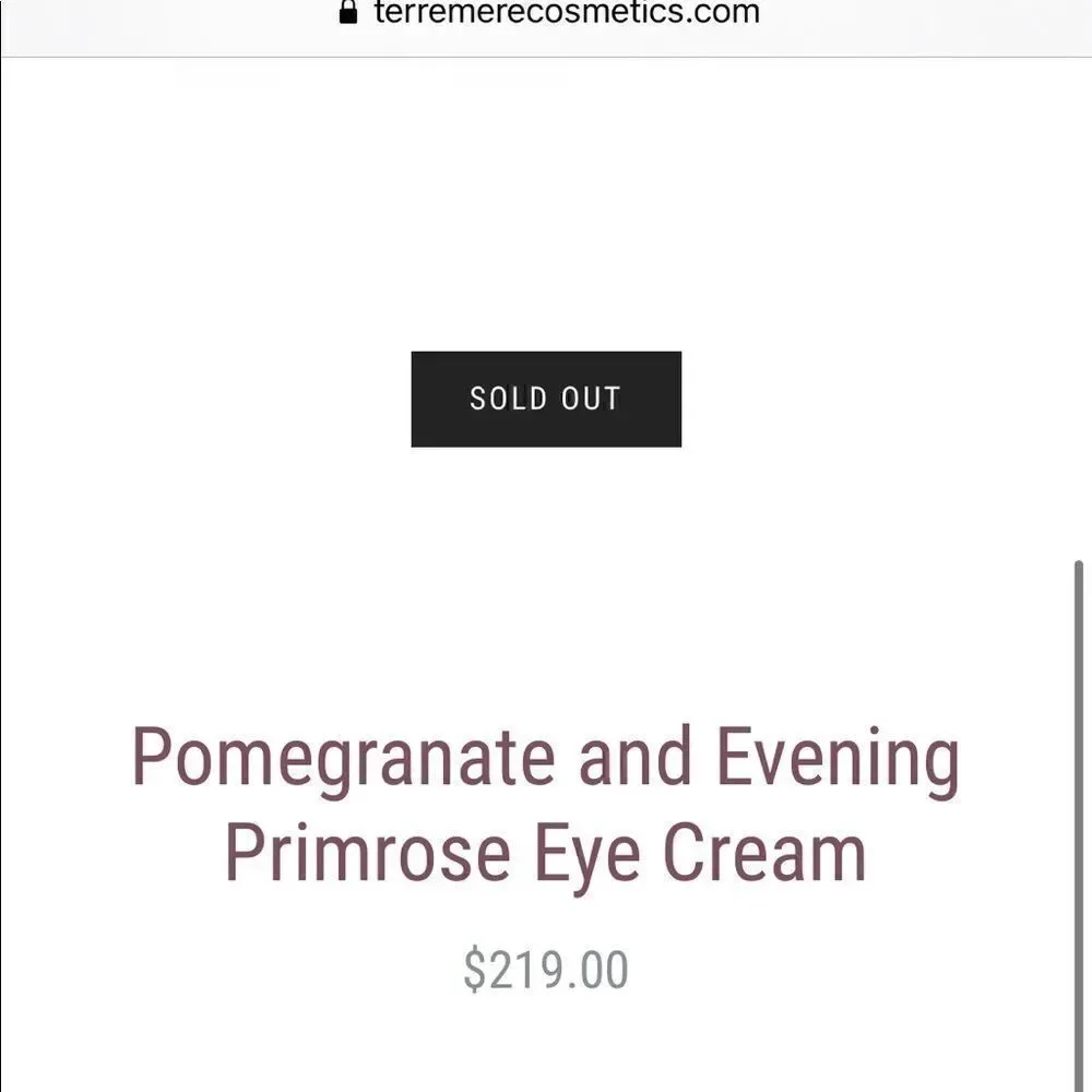 NEW pomegranate & evening primrose eye cream
